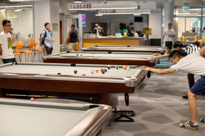 Games Room at University Union Sac State